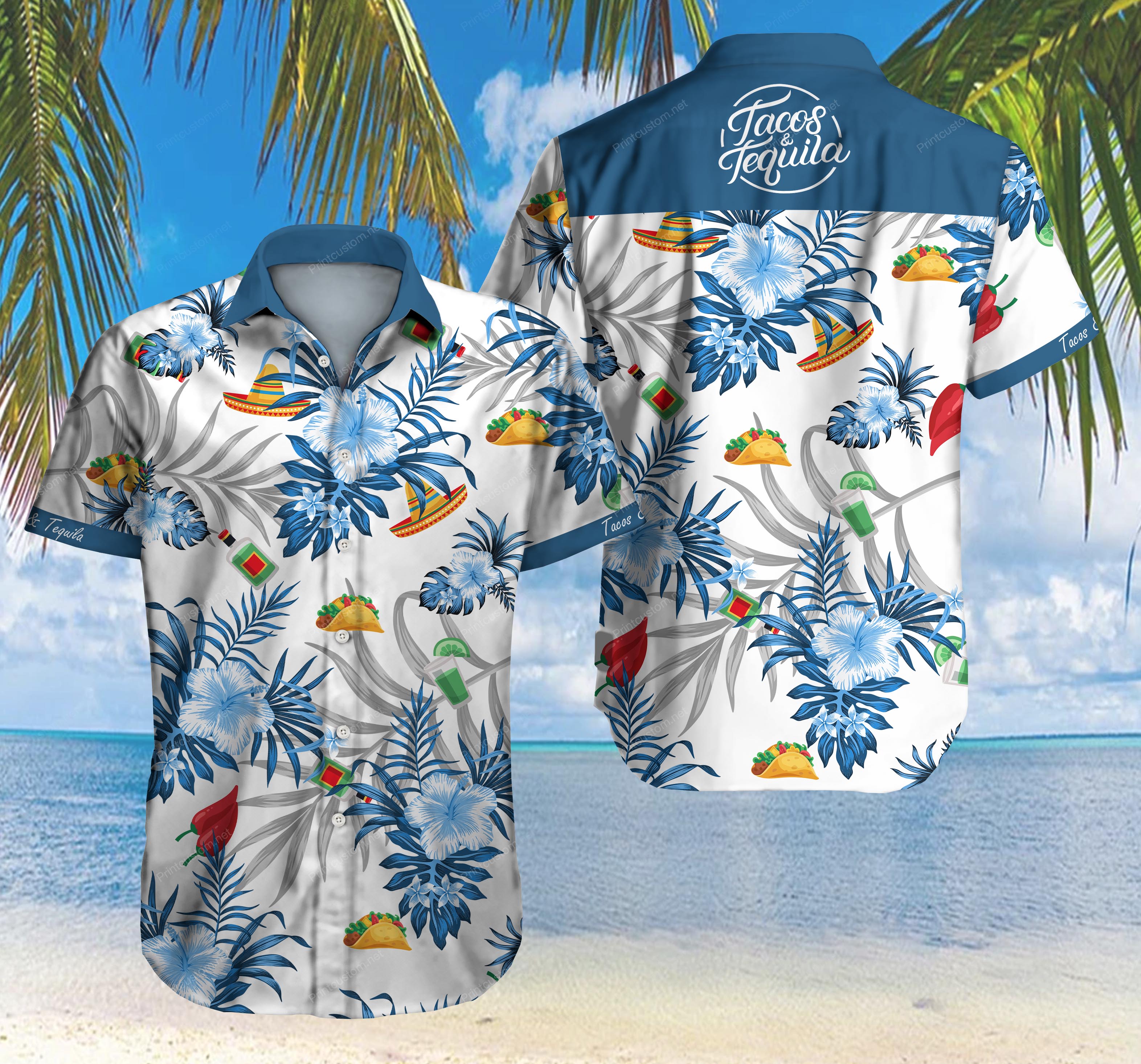 Tacos Hawaiian Shirt 3D{Size}