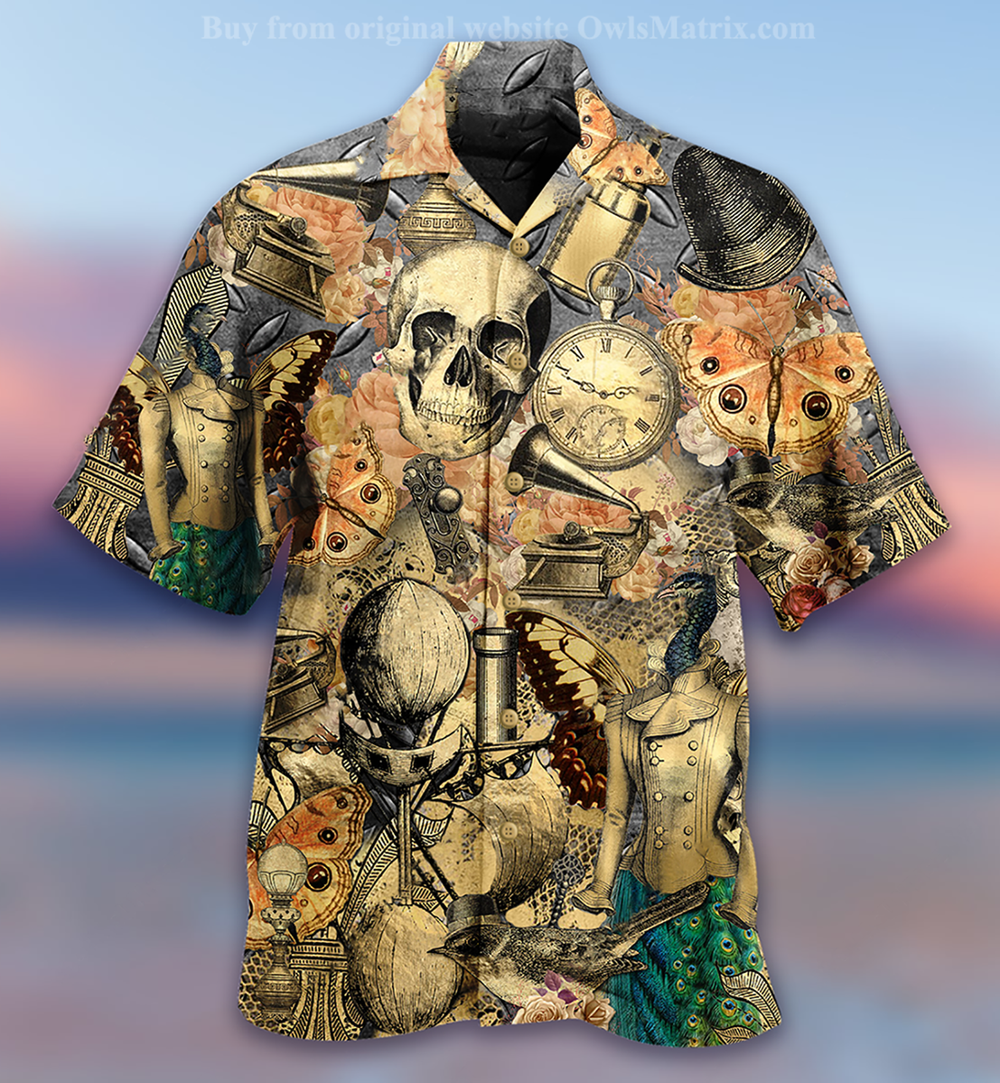 Skull Retro Style - Hawaiian Shirt{Size}