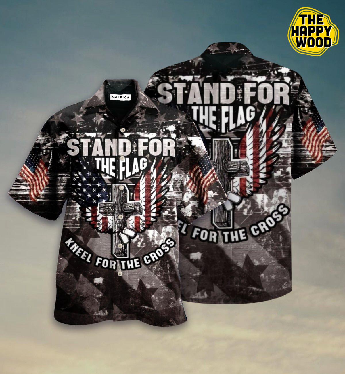 Veteran Stand For The Flag 3D Hawaiian Hawaii Shirt{Size}