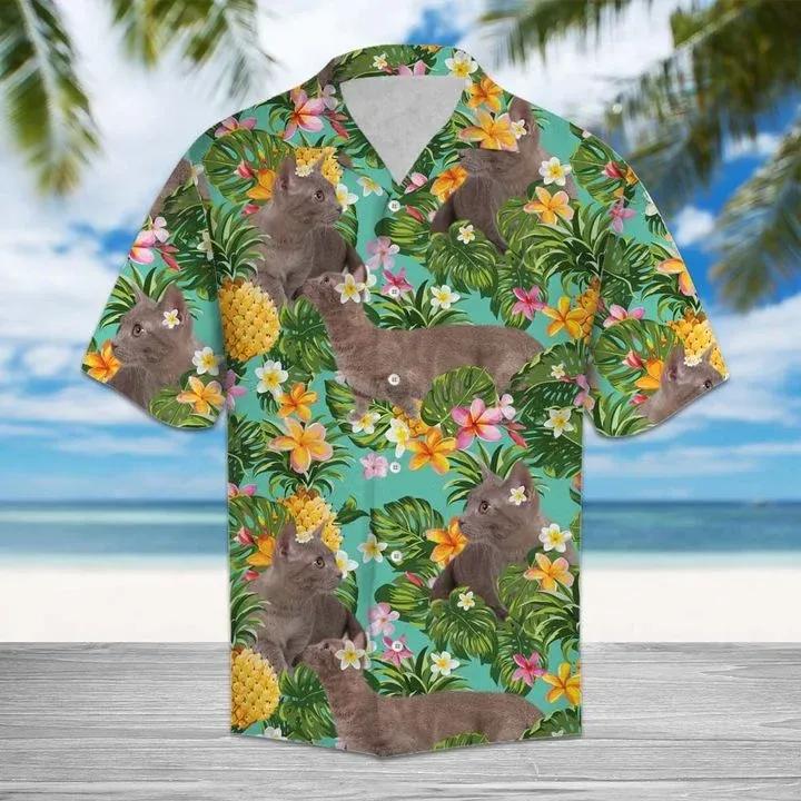 Tropical Pineapple Munchkin Hawaiian Shirt For Men With Vibrant Colors And Textures{Size}