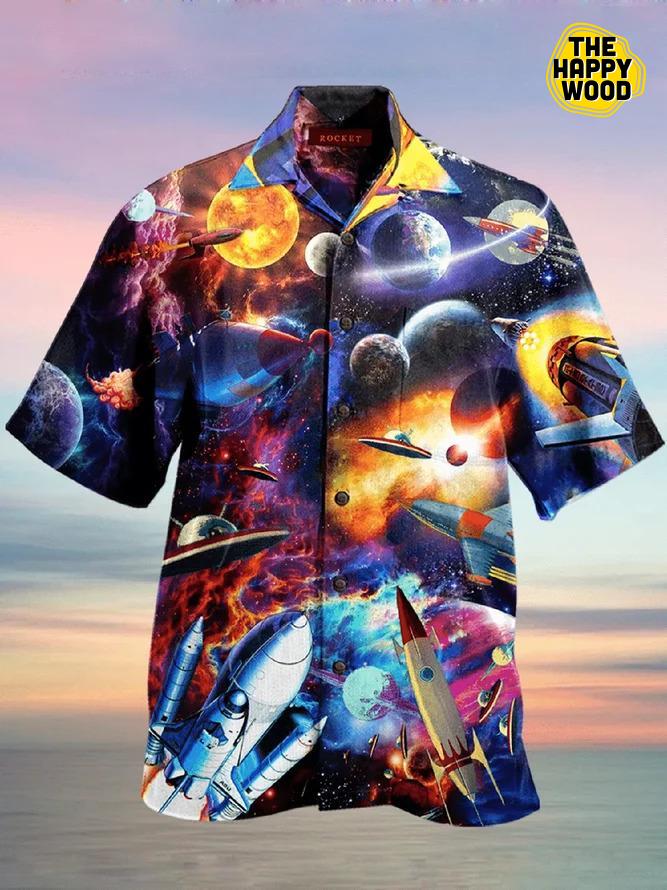 The Galaxy 3D Hawaiian Hawaii Shirt{Size}