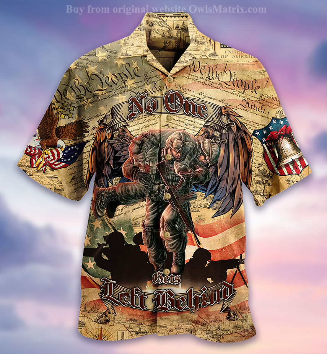 Veteran No One Left Behind - Hawaiian Shirt{Size}