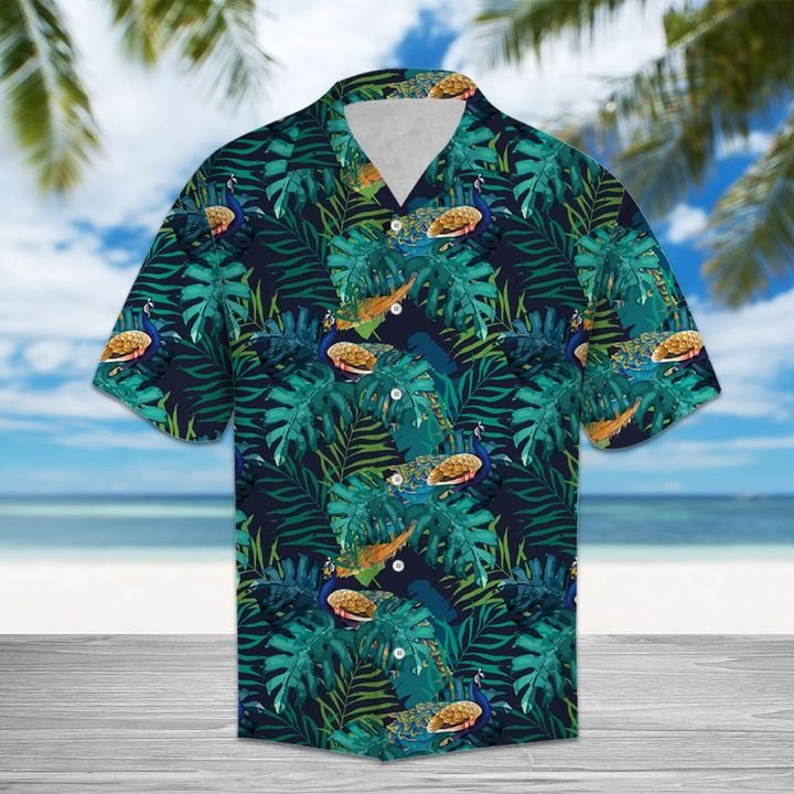 Tropical Peacock Hawaiian Shirt Summer Button Up Shirt For Men Latest Shirt 2020{Size}