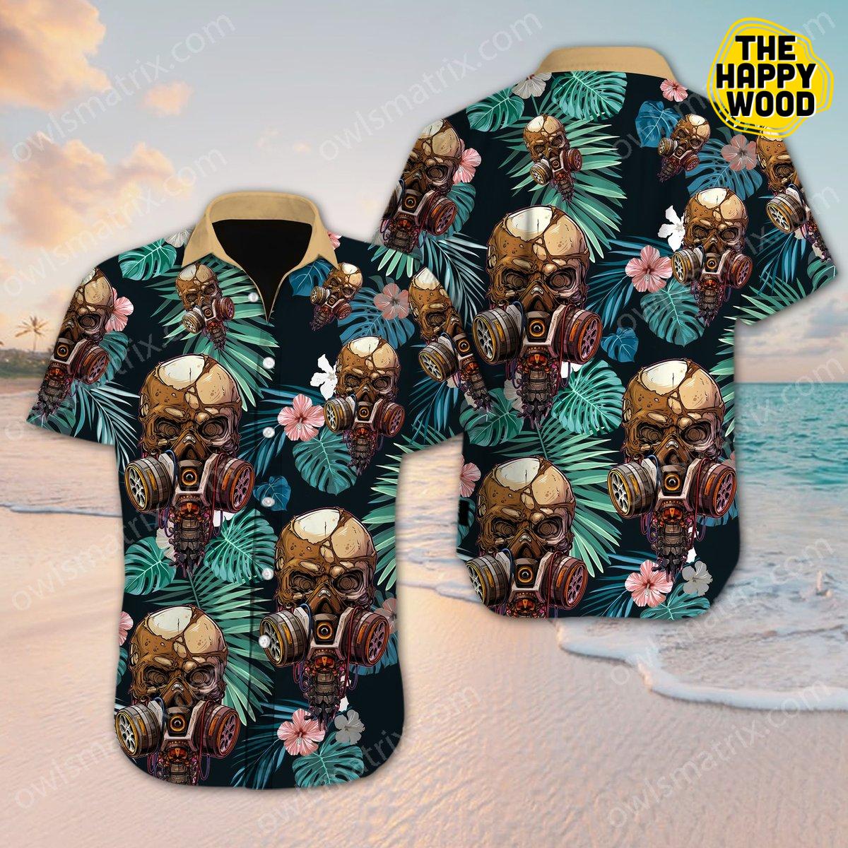 Skull Style Lover Hawaiian Shirt Hawaii Beach Retro{Size}