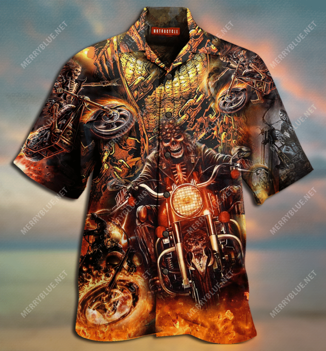 Shop Amazing Motorcycle Racing Unisex Hawaiian Shirt{Size}