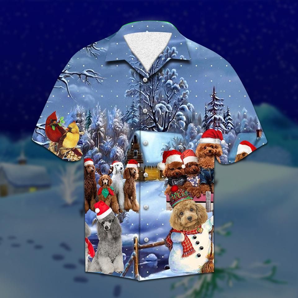 Shop Poodle Christmas Hawaiian Shirt{Size}