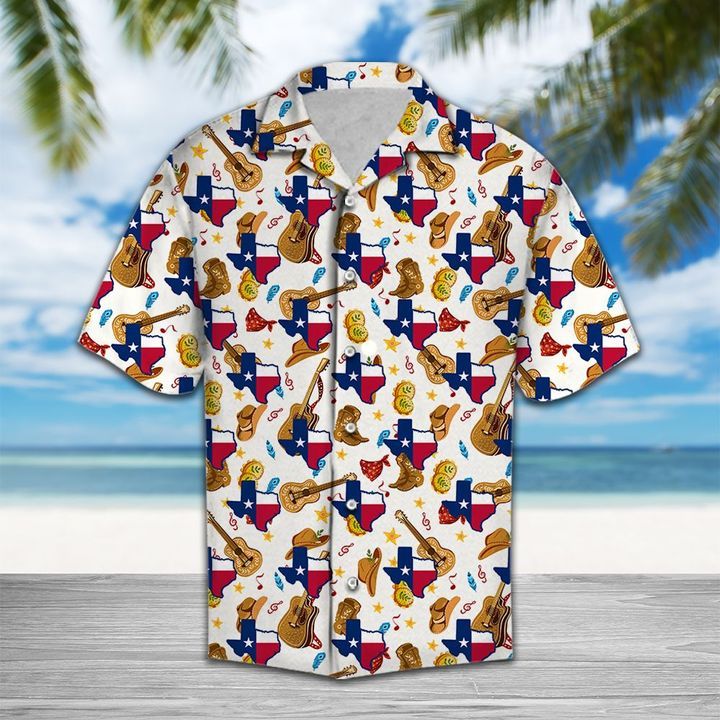 Texas Our Texas 3D Hawaiian Shirt For Men With Vibrant Colors And Textures{Size}