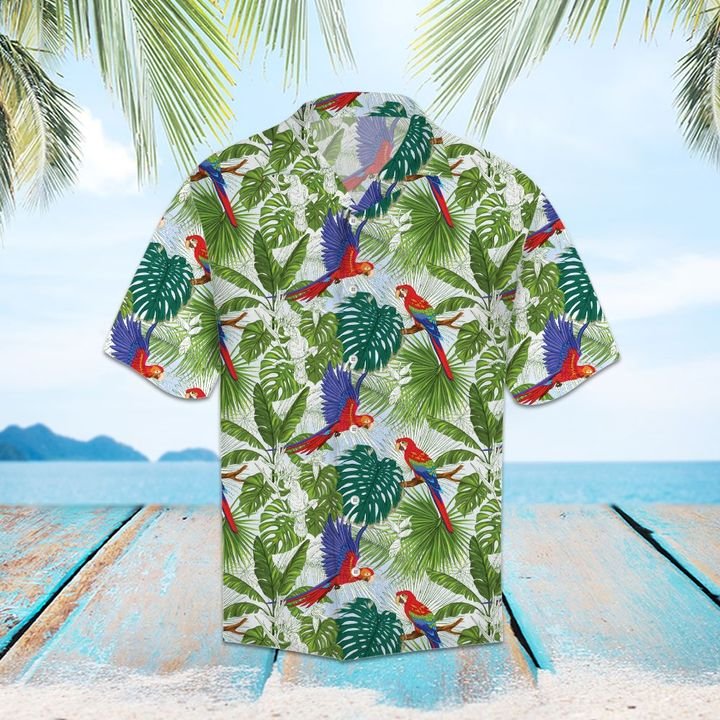 Tropical Parrot Hawaiian Shirt Summer Button Up Shirt For Men Latest Shirt 2020{Size}