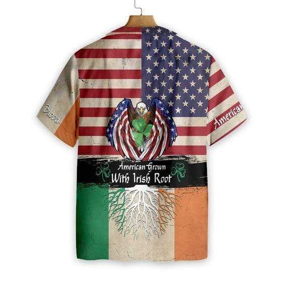 Shop Hawaiian Aloha Shirts Irish St Patricks Day American Grown With Irish Root{Size}