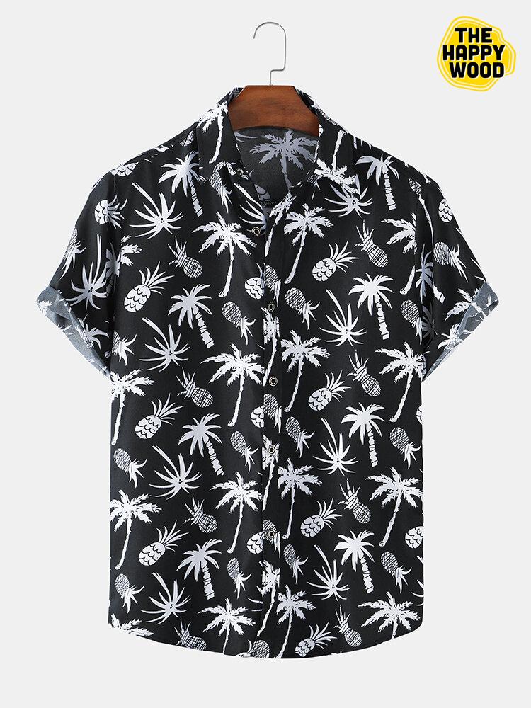 Tropical Holiday Printed Hawaiian Hawaii Shirt{Size}