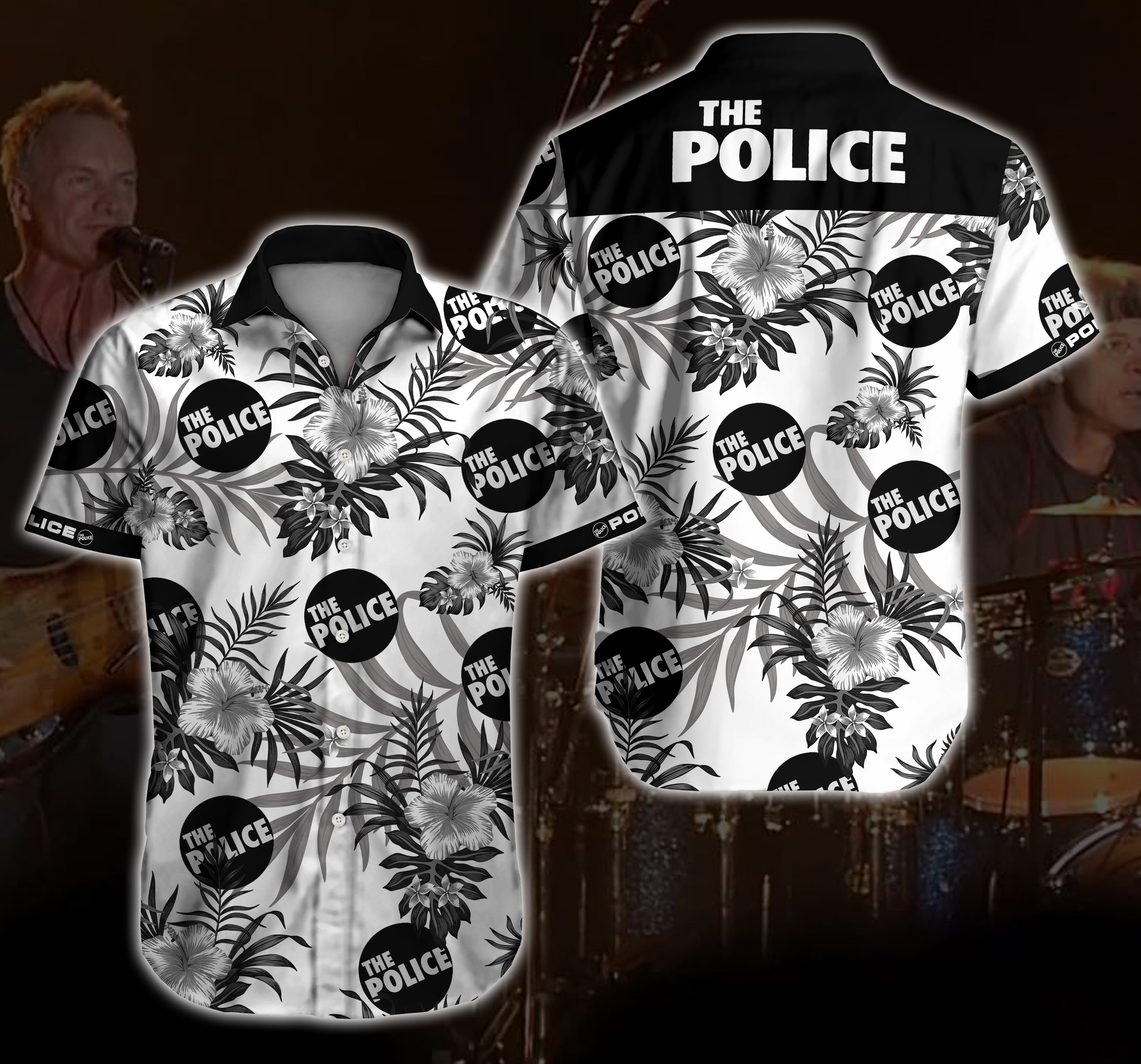 The Police Hawaiian Shirt 3D{Size}