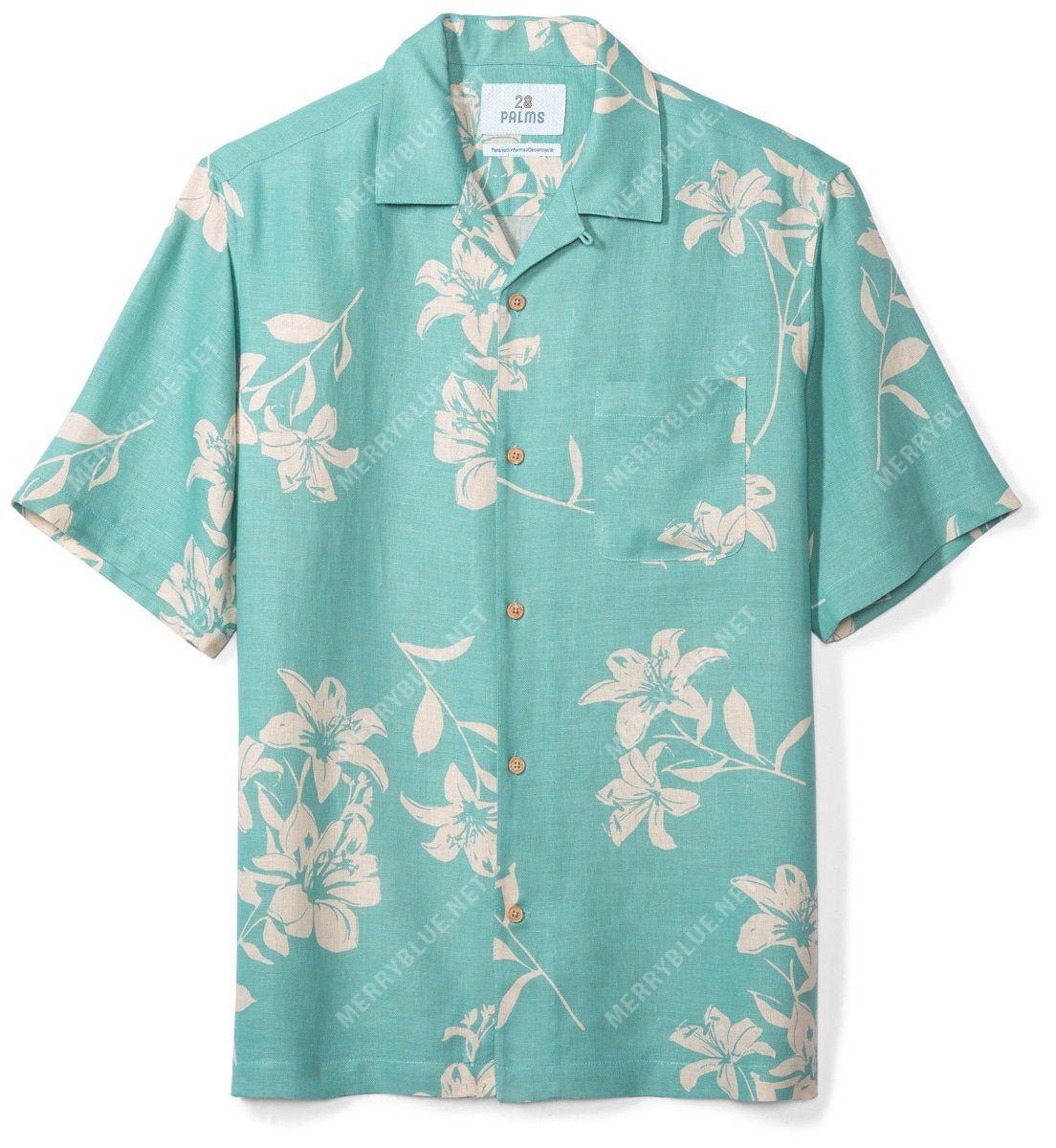 Shop Relaxed-Fit Silklinen Tropical Hawaiian Shirt{Size}