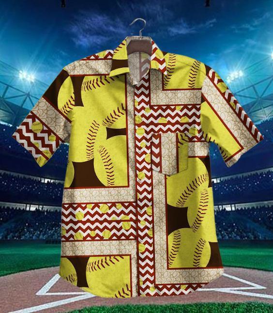 Softball Hawaiian Shirt 3D T Shirt{Size}