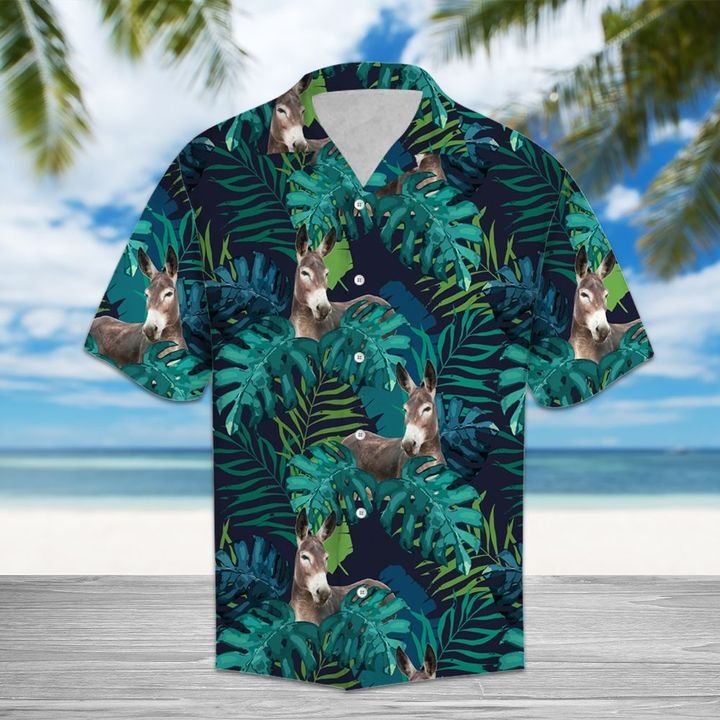 Tropical Donkey Hawaiian Shirt Summer Button Up Shirt For Men Latest Shirt 2020{Size}