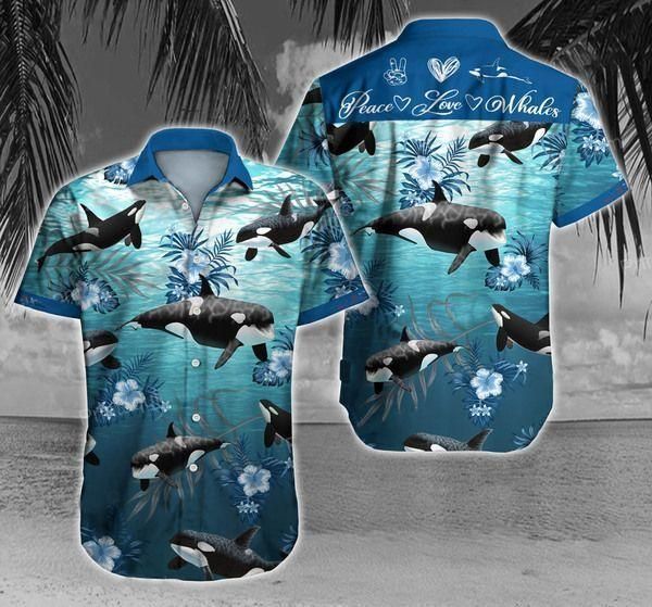 Shop Whale Hawaiian Shirt{Size}