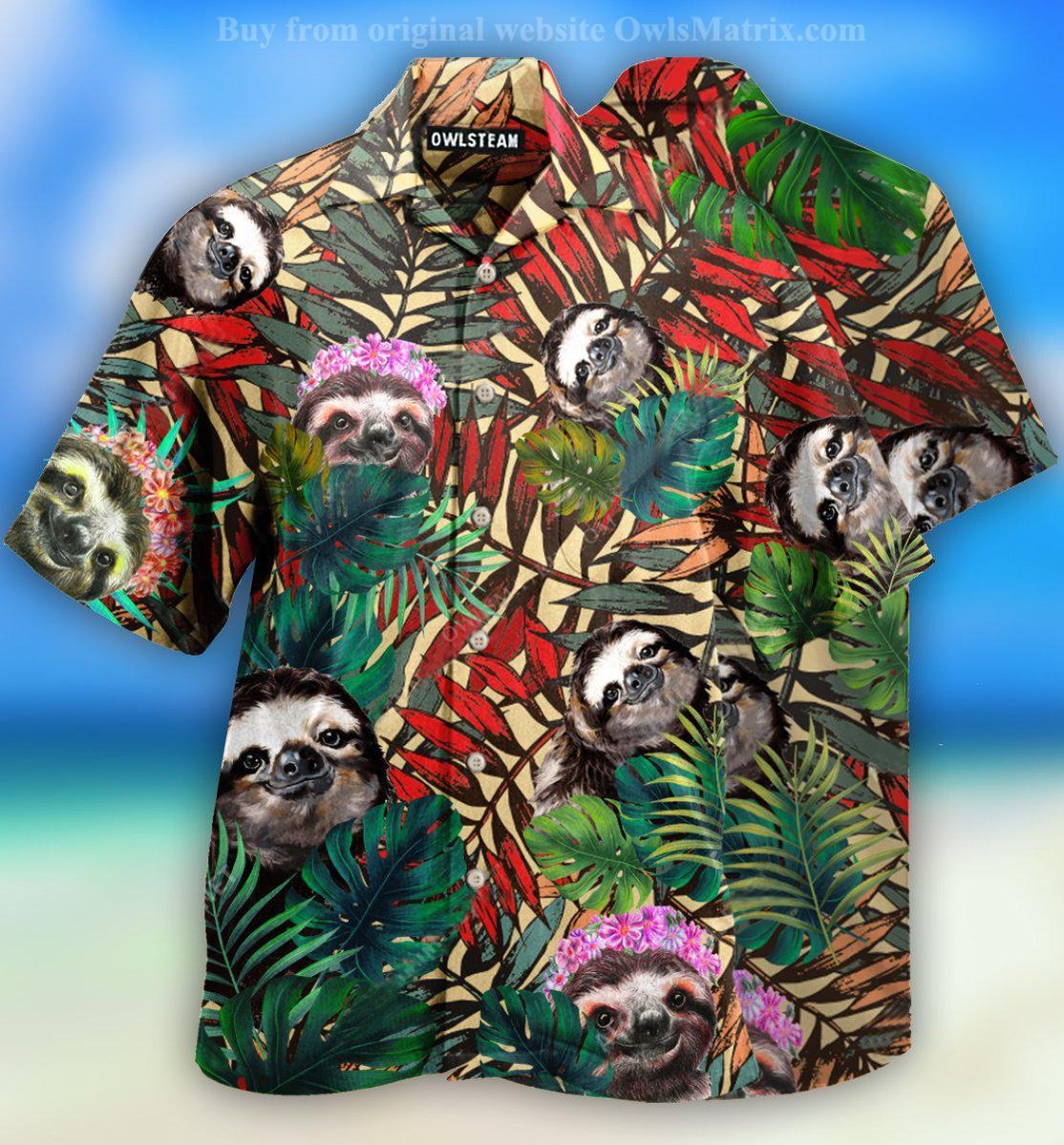 Sloth Amazing Life - Hawaiian Shirt{Size}