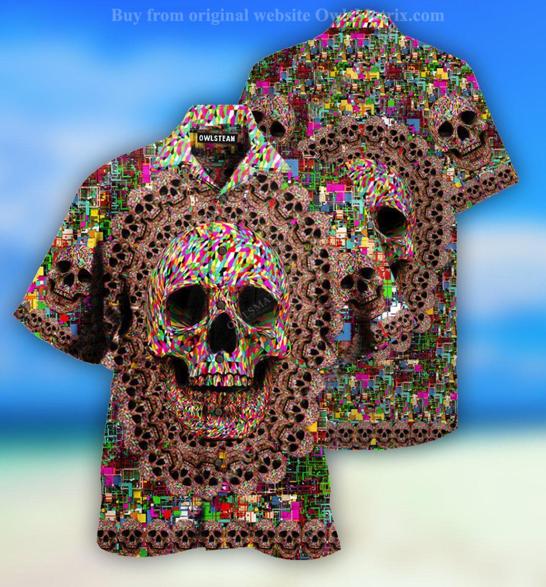 Skull Amazing Smiling - Hawaiian Shirt{Size}