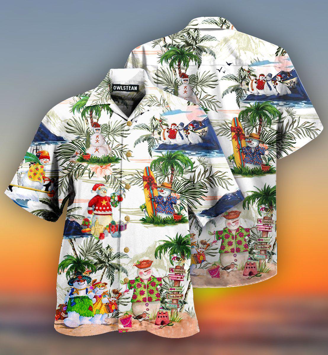 Snowman Amazing Style Hawaii - Hawaiian Shirt{Size}