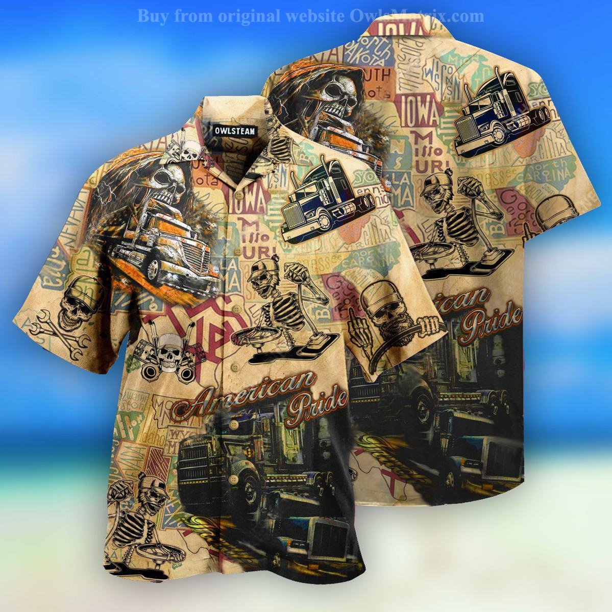 Trucks Amazing American Pride - Hawaiian Shirt{Size}