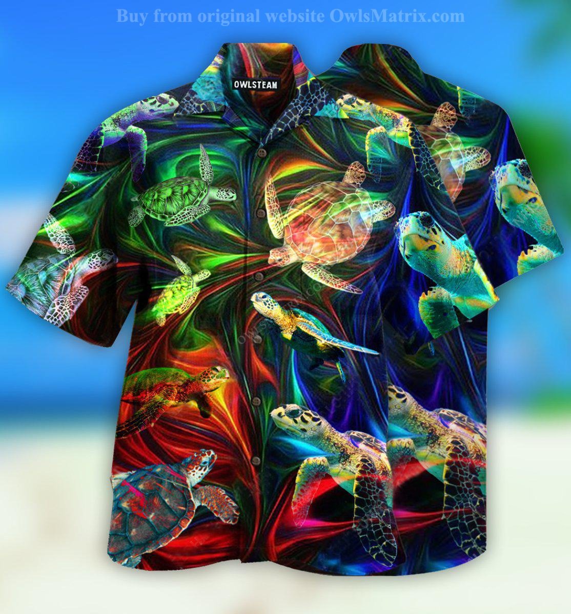 Turtle Amazing Neon Flash - Hawaiian Shirt{Size}