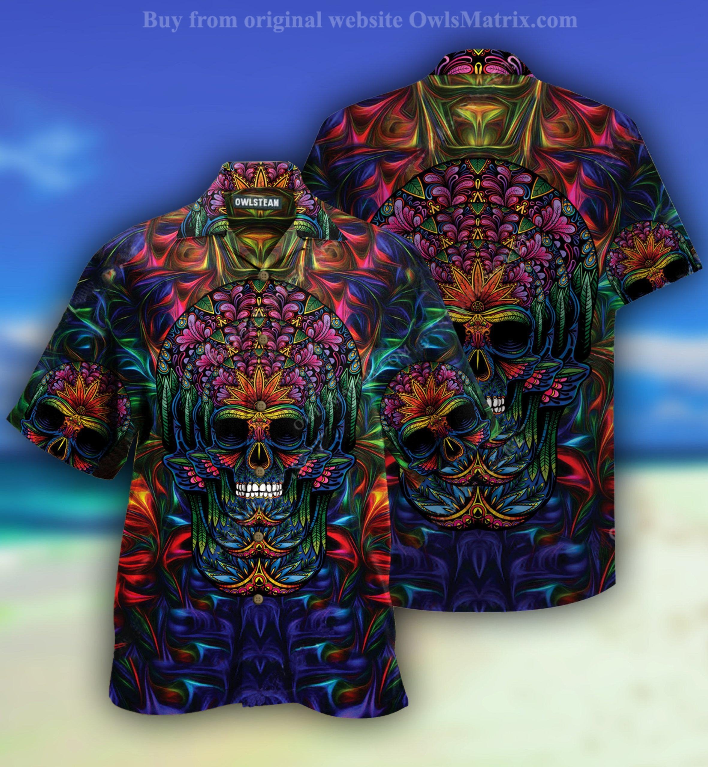 Skull Awesome Amazing - Hawaiian Shirt{Size}