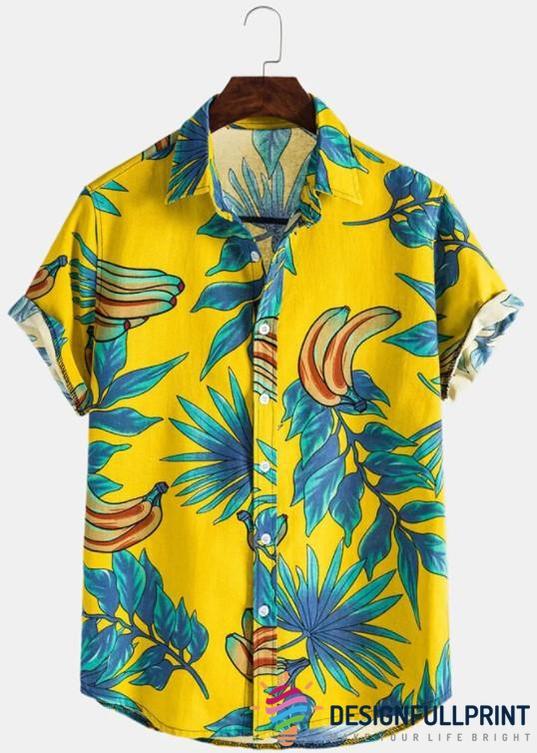 Yellow Banana Hawaiian Shirt Lh Aloha Shirt Hawaiian Outfit For Men Hawaiian Shirts For Women Hawaiian Shirts For Men{Size}