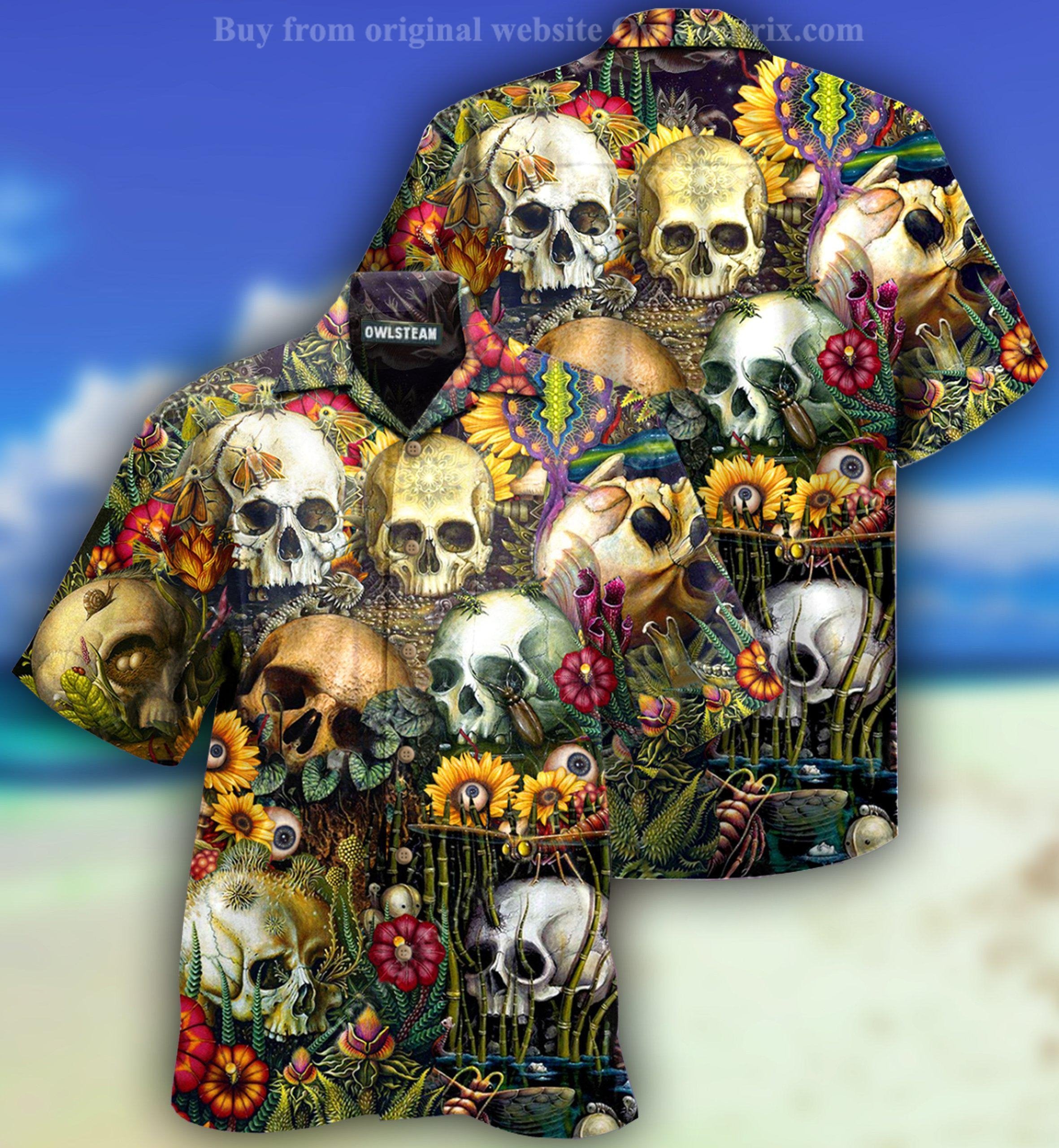 Skull Back To The Beginning - Hawaiian Shirt{Size}