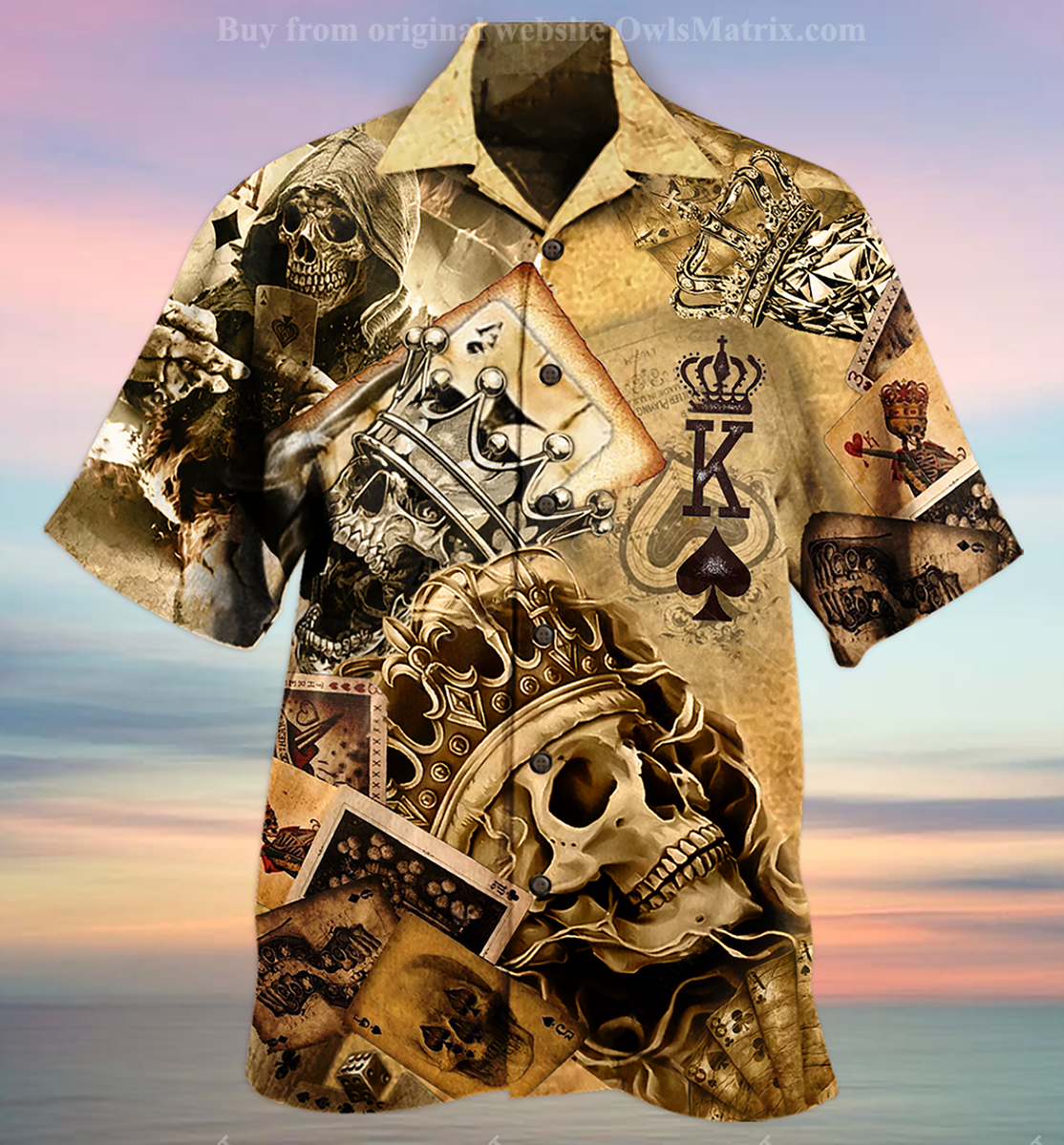 Skull Amazing Ace Gambling Limited - Hawaiian Shirt{Size}