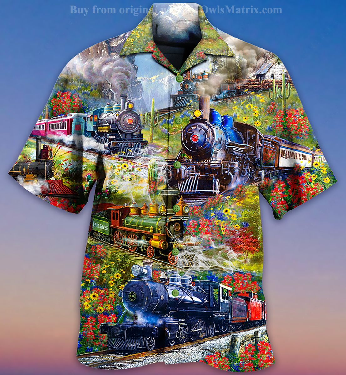 Trains On Spring Hill Limited - Hawaiian Shirt{Size}