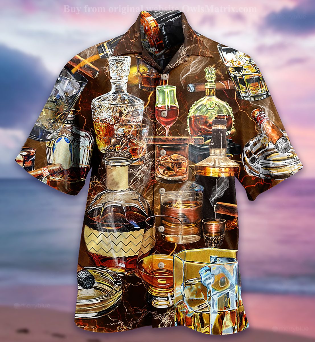 Wine Happiness Is Wh-Key Limited - Hawaiian Shirt{Size}