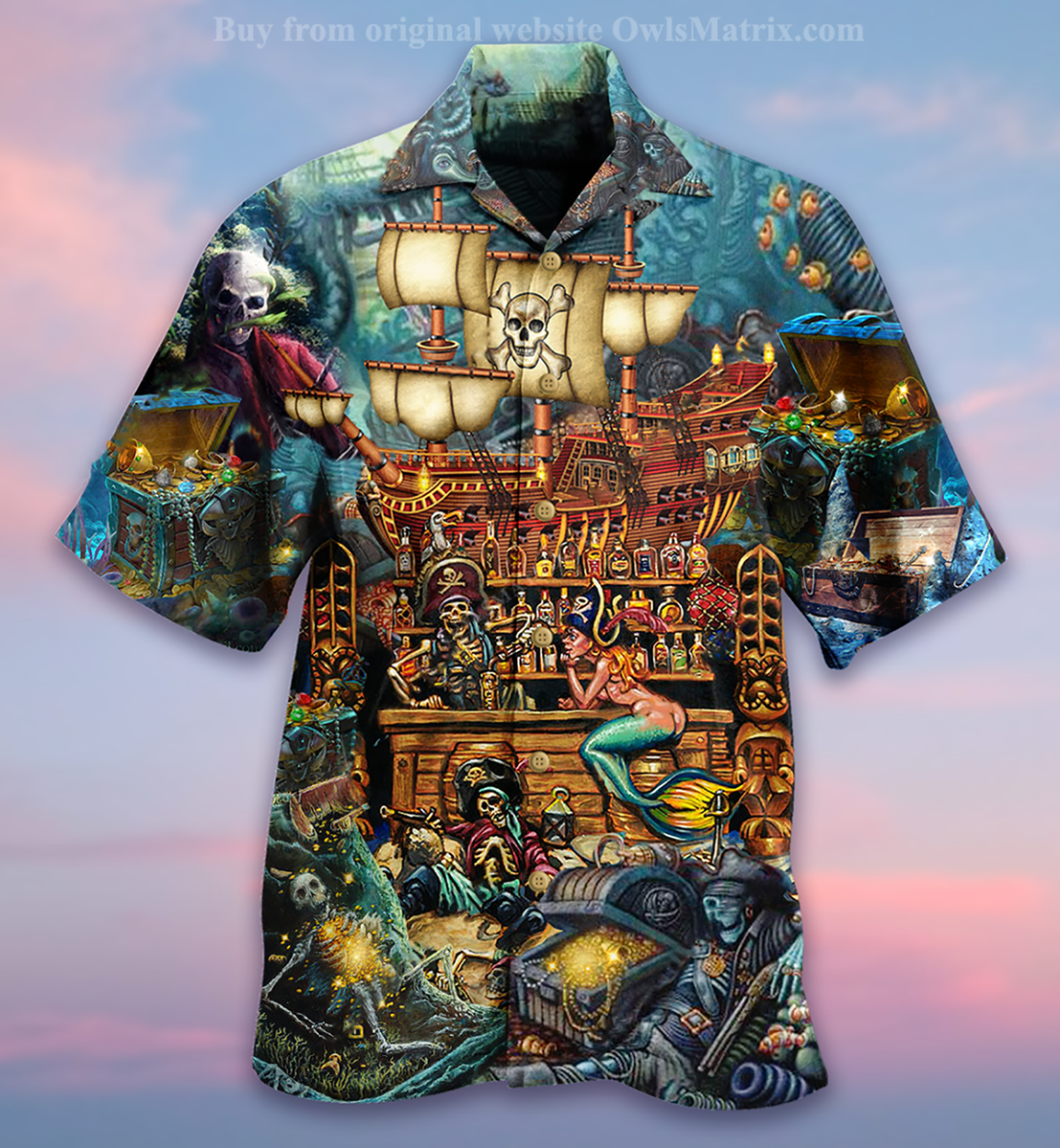 Skull Hunting Treasure Limited - Hawaiian Shirt{Size}