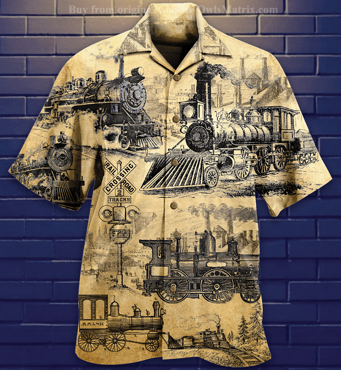 Trains On The Railway Love Life Limited - Hawaiian Shirt{Size}