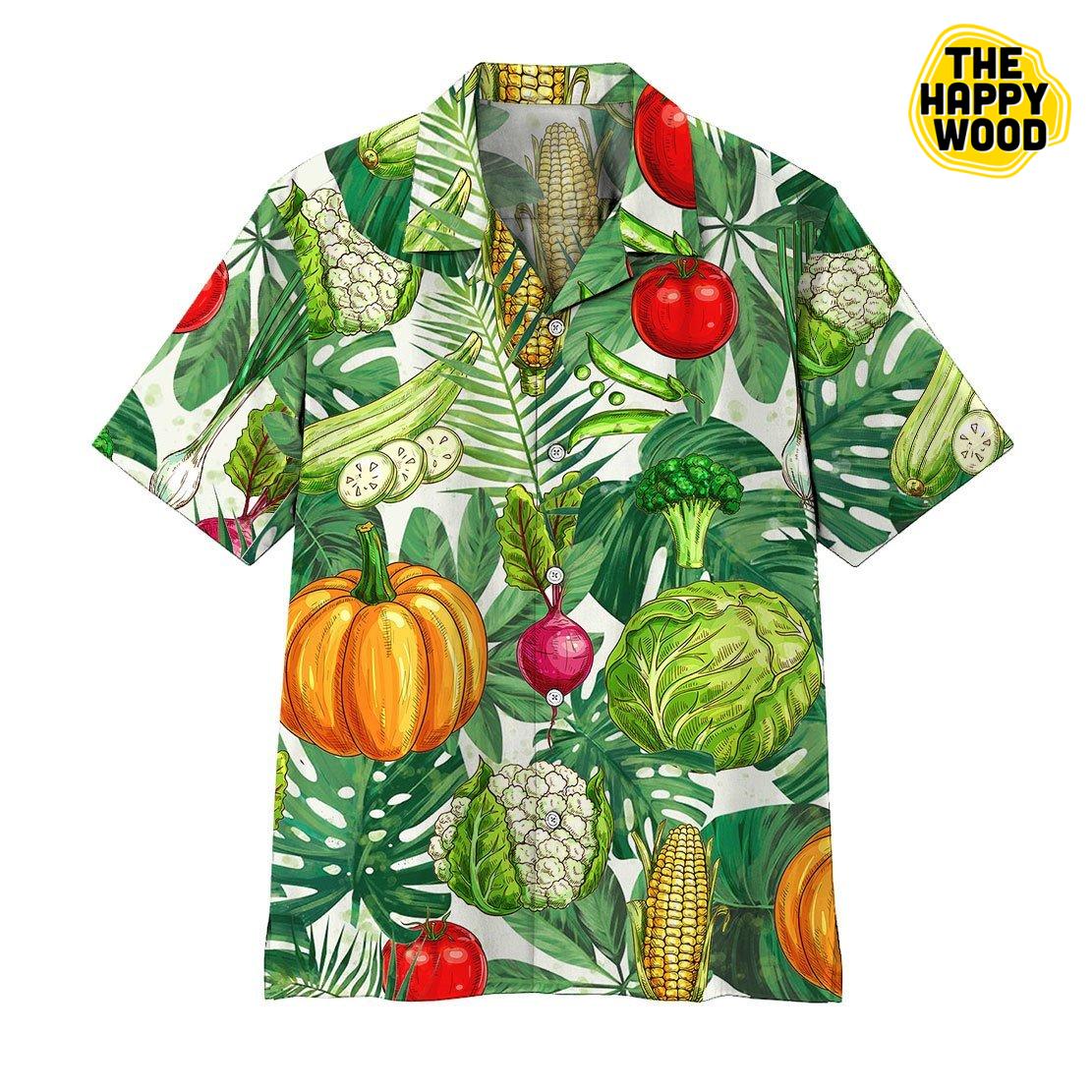 Vegetables 3D Hawaiian Hawaii Shirt{Size}