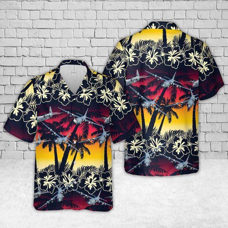 Us Air Force Lockheed Ac-130 Hawaiian Aloha Shirts Or Beach Shorts{Size}