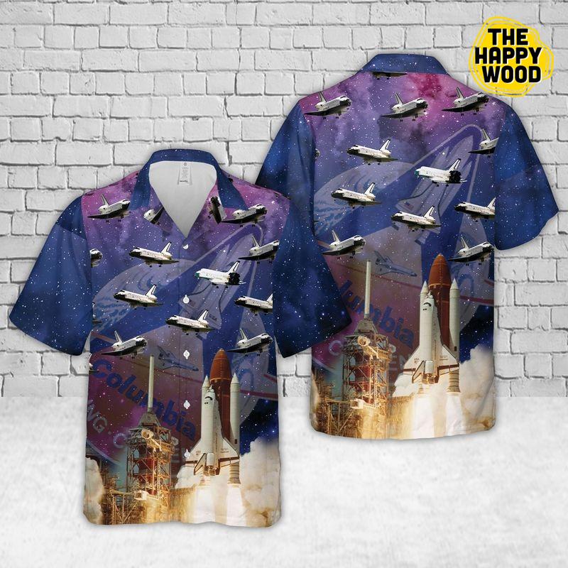 Space Shuttle Hawaiian Hawaii Shirt{Size}