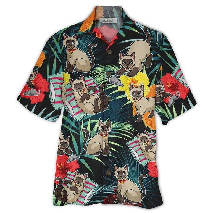 Siamese Cat Hawaiian Shirt | For Men & Women | Adult | HW5834{Size}