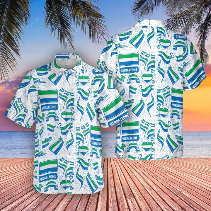 Sierra Leone Flag Hawaiian Shirt | For Men & Women | Adult | HW9445{Size}