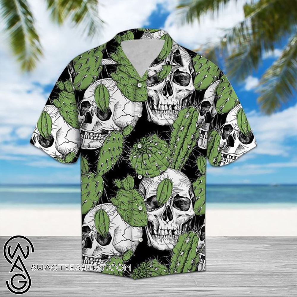 Skull And Cactus Hawaiian Shirt â Maria{Size}