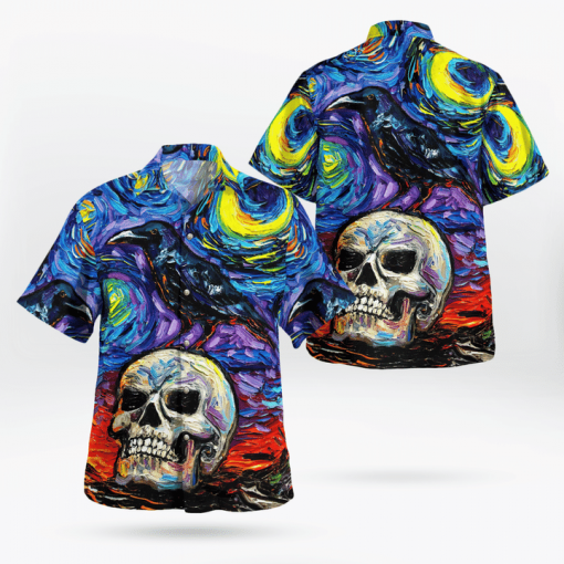 Skull Halloween Hawaiian Shirt | For Men & Women | Adult | HW8904{Size}