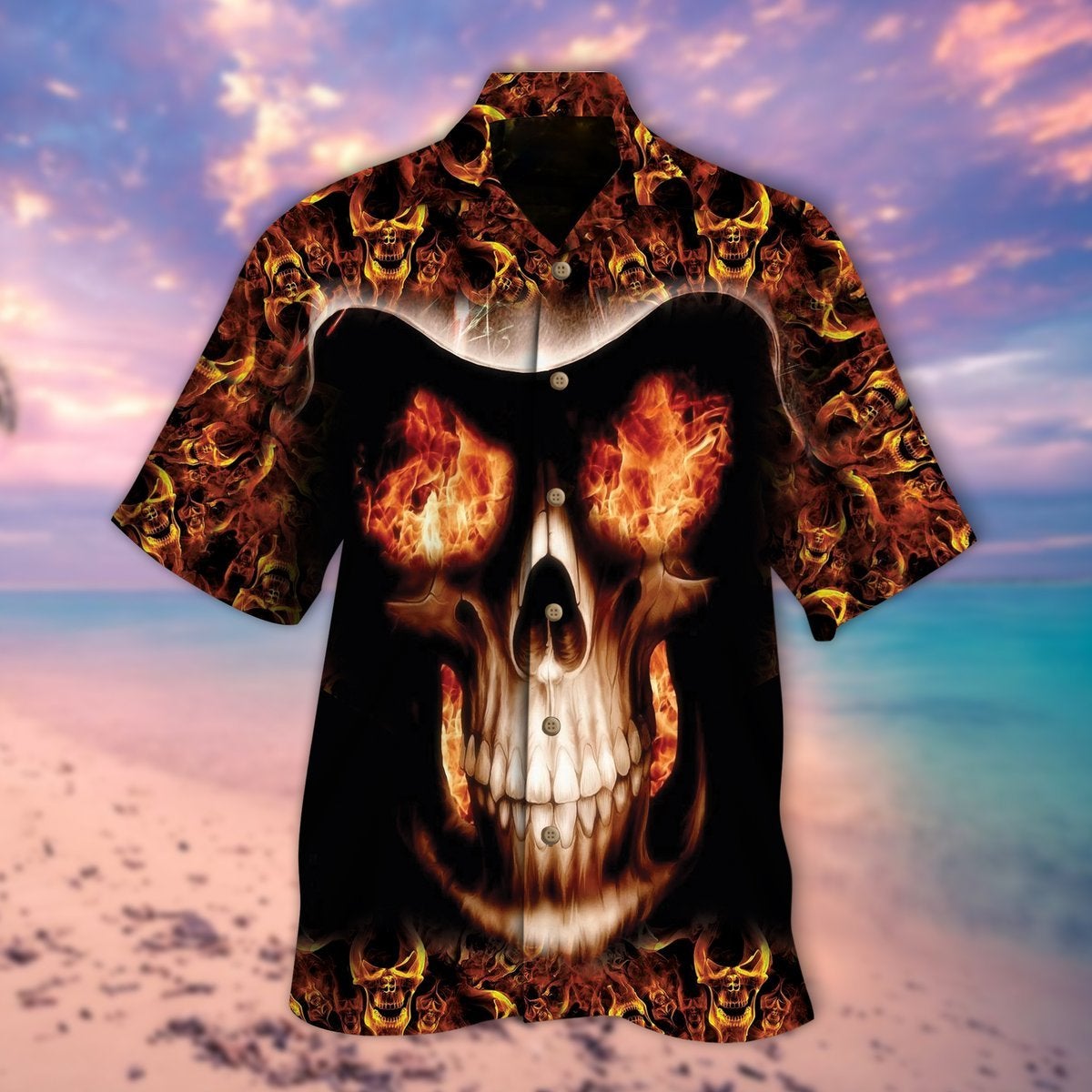 Skull Halloween Hawaiian Shirt | For Men & Women | Adult | HW9130{Size}