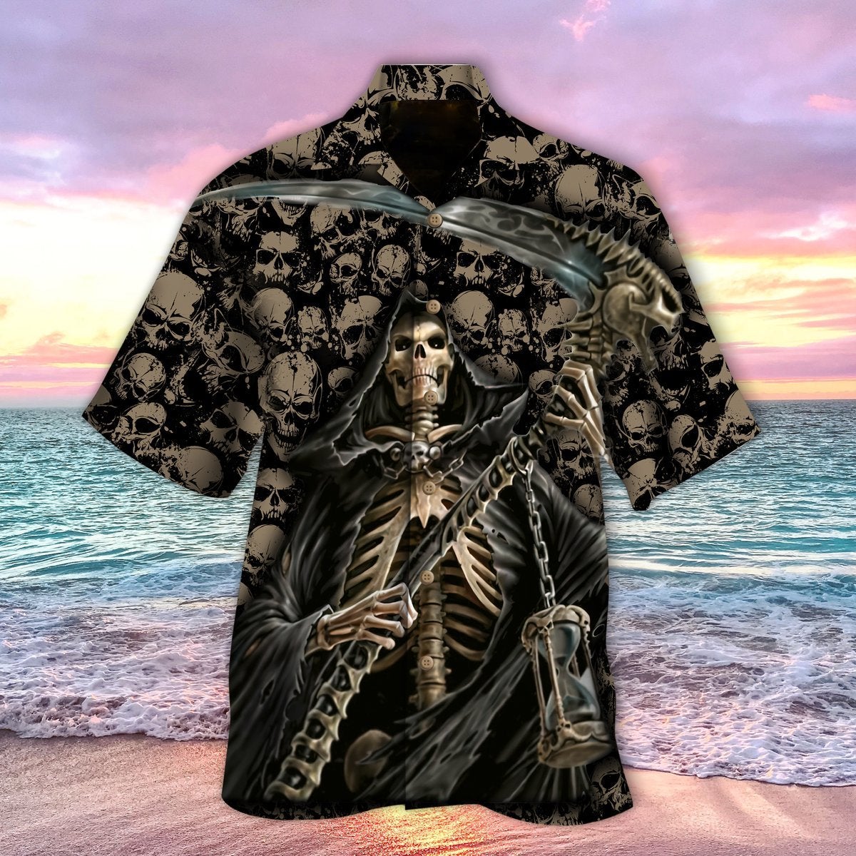 Skull Halloween Hawaiian Shirt | For Men & Women | Adult | HW9144{Size}