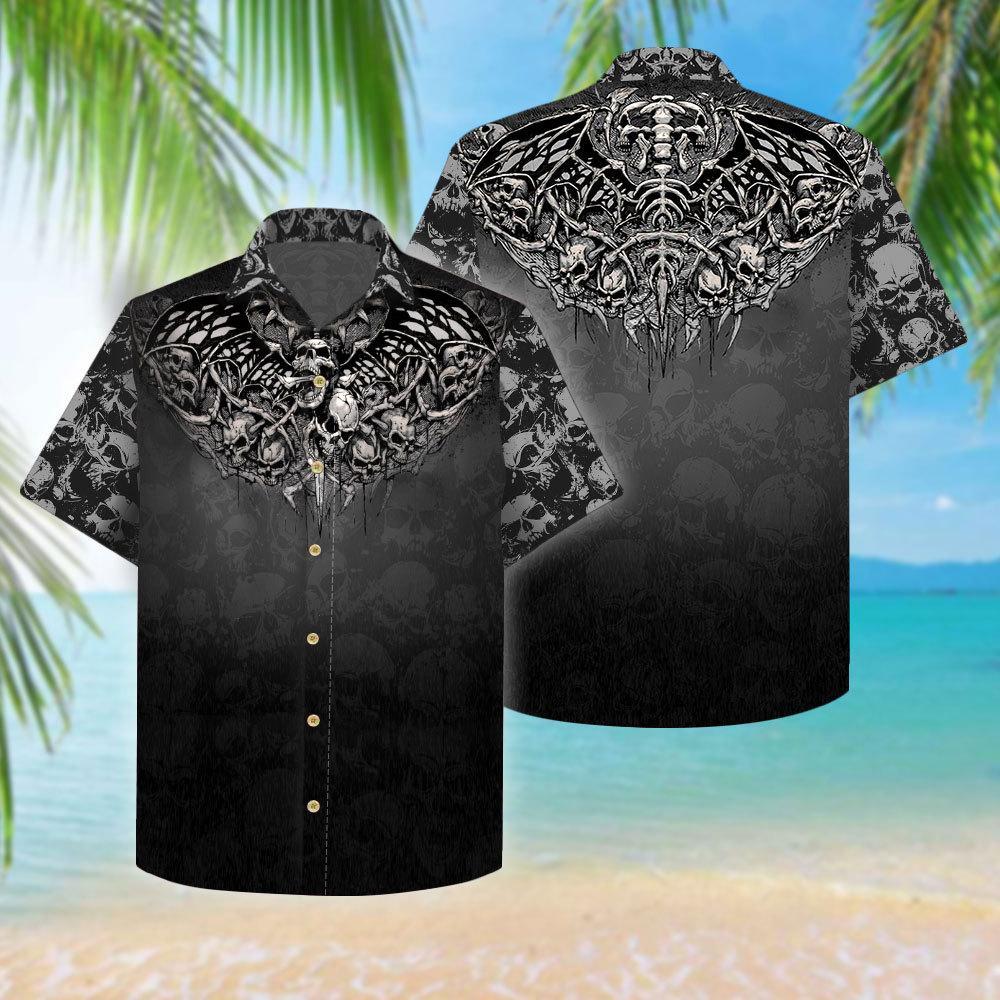 Skull Hawaiian Shirt | For Men & Women | Adult | HW3517{Size}