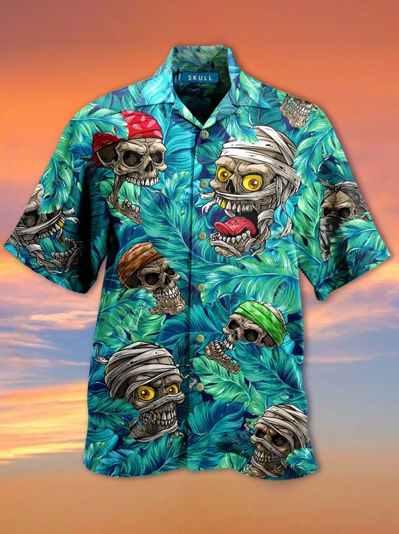 Skull Hawaiian Shirt | For Men & Women | Adult | HW4051{Size}