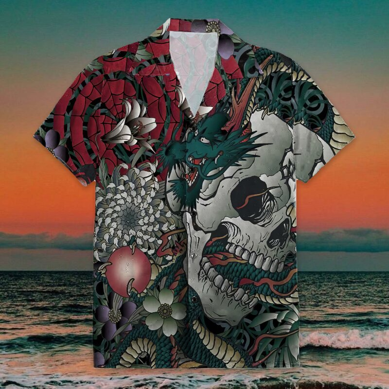 Skull Hawaiian Shirt | For Men & Women | Adult | HW5204{Size}