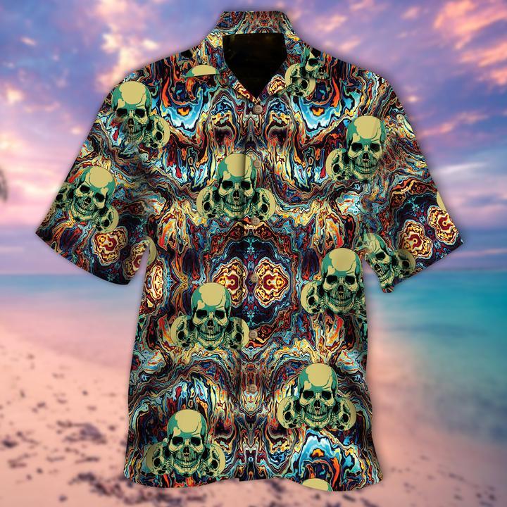 Skull Hawaiian Shirt | For Men & Women | Adult | HW6232{Size}