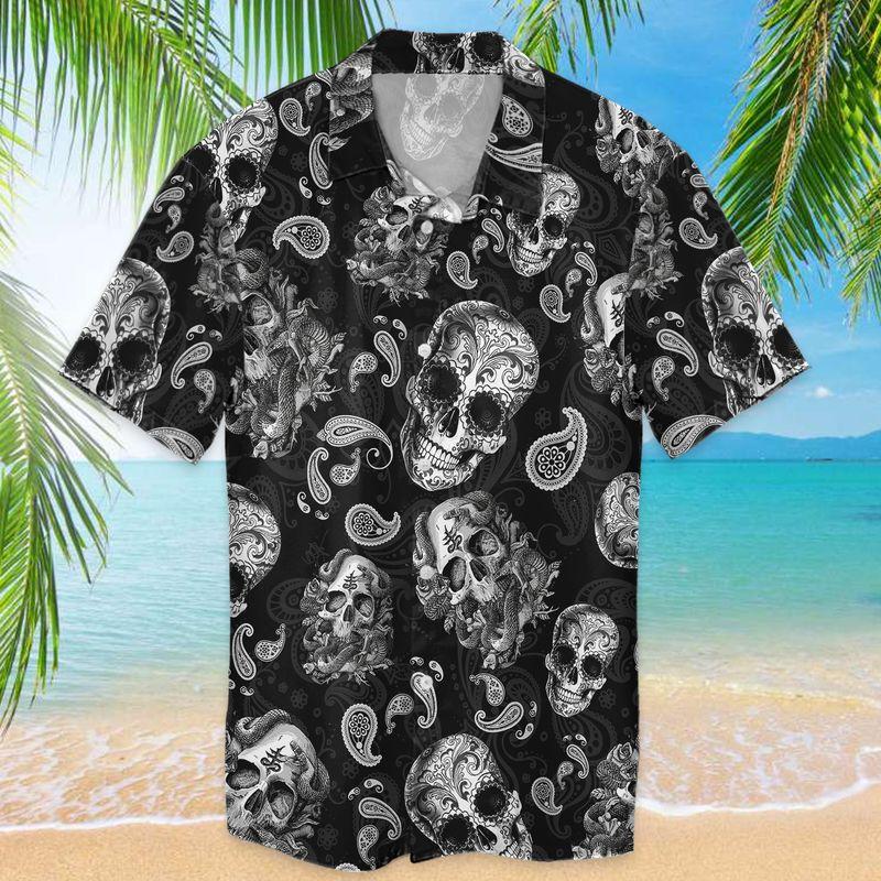 Skull Hawaiian Shirt | For Men & Women | Adult | HW6316{Size}