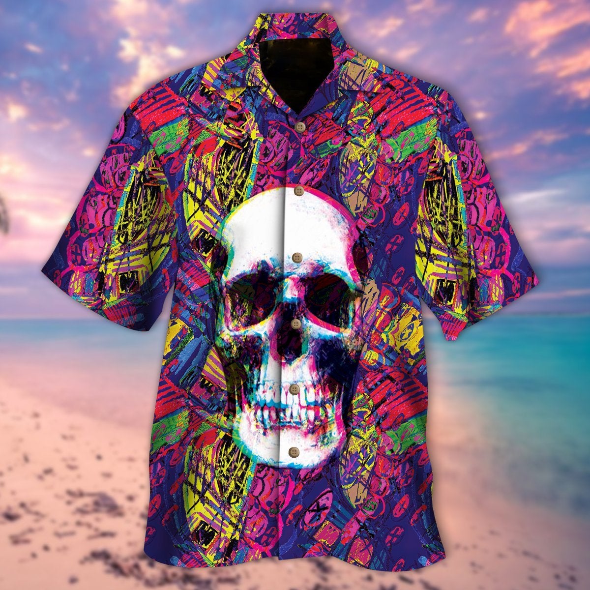 Skull Hawaiian Shirt | For Men & Women | Adult | HW6605{Size}