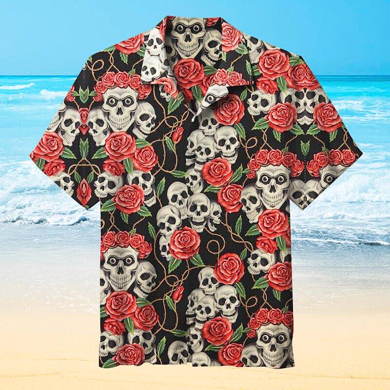 Skull Hawaiian Shirt | For Men & Women | Adult | HW7391{Size}