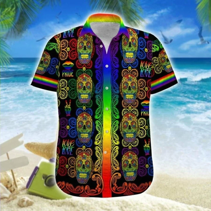 Skull Hawaiian Shirt | For Men & Women | Adult | HW7423{Size}