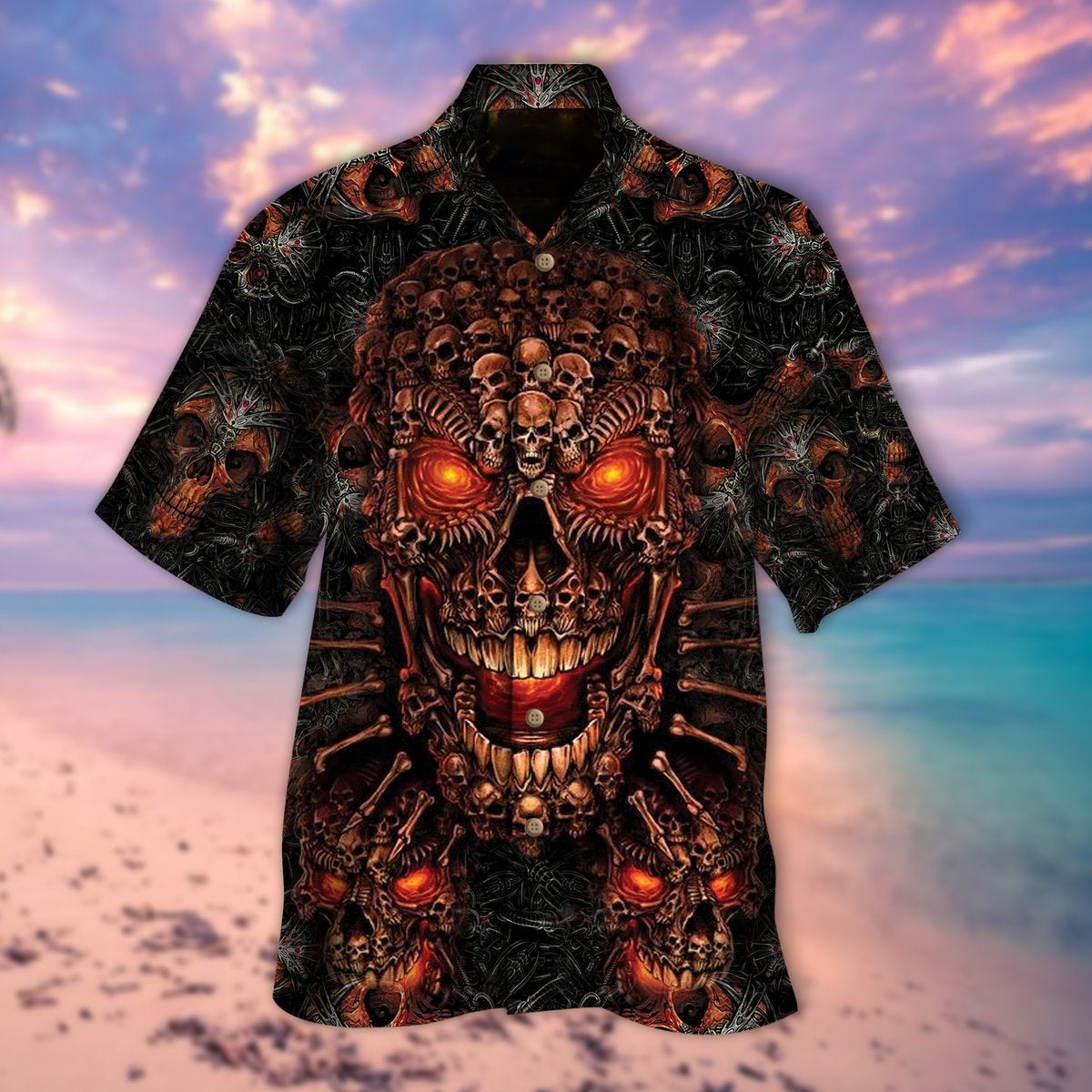 Skull Hawaiian Shirt | For Men & Women | Adult | HW9127{Size}